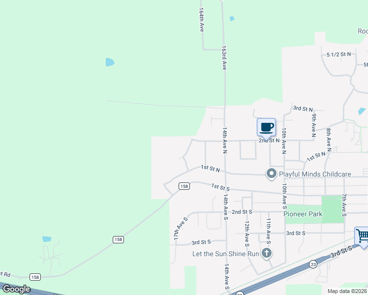 map of restaurants, bars, coffee shops, grocery stores, and more near 113 17 Avenue Northwest in Cold Spring