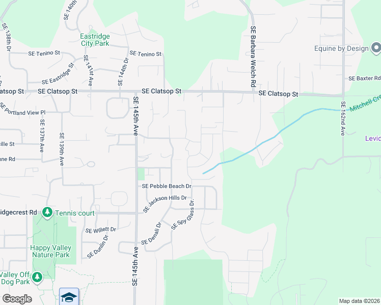 map of restaurants, bars, coffee shops, grocery stores, and more near 9165 Southeast Spy Glass Drive in Happy Valley
