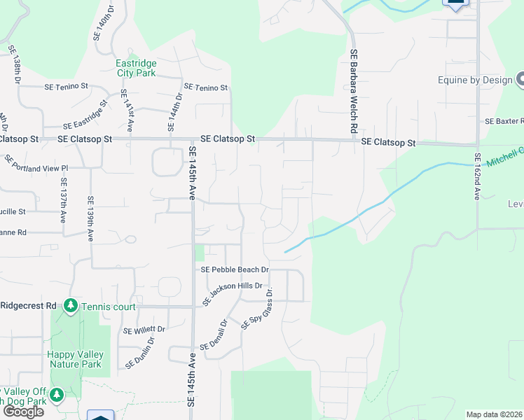 map of restaurants, bars, coffee shops, grocery stores, and more near 9165 Southeast Spy Glass Drive in Happy Valley