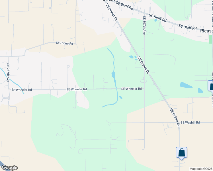 map of restaurants, bars, coffee shops, grocery stores, and more near 30110 Southeast Wheeler Road in Boring