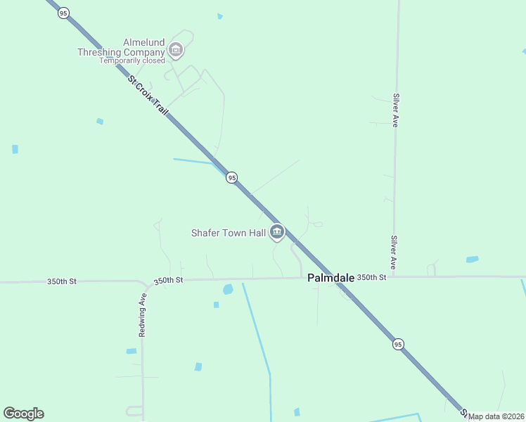 map of restaurants, bars, coffee shops, grocery stores, and more near 17946-18066 Saint Croix Trail in Taylors Falls