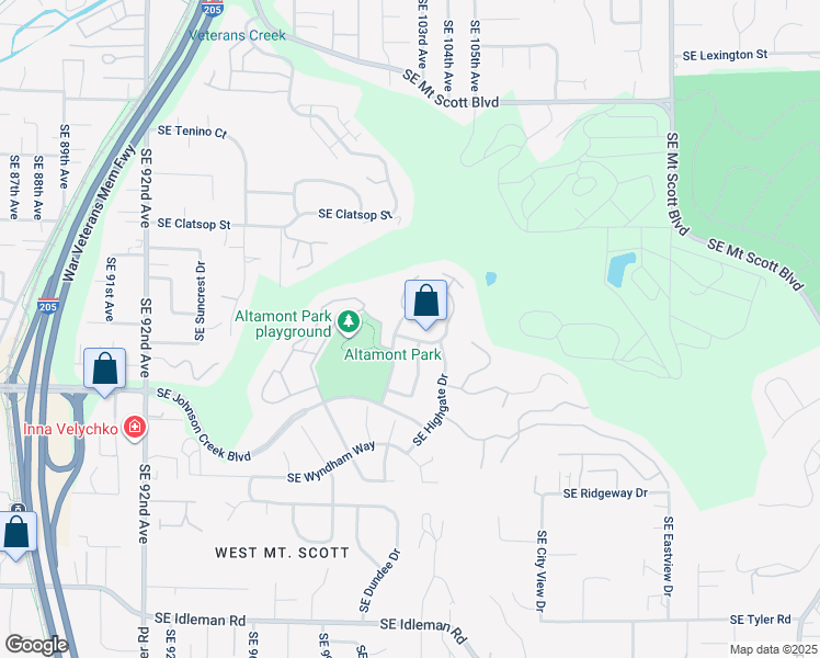 map of restaurants, bars, coffee shops, grocery stores, and more near 10193 Southeast Bristol Park Terrace in Happy Valley