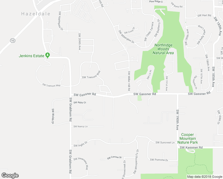 map of restaurants, bars, coffee shops, grocery stores, and more near 19937 Southwest Valiant Drive in Beaverton