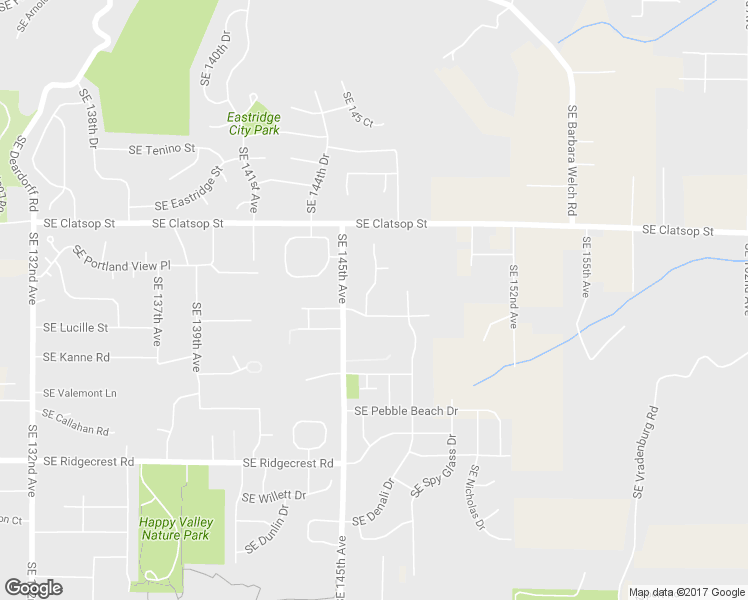 map of restaurants, bars, coffee shops, grocery stores, and more near 8822 Southeast Northern Heights Court in Happy Valley