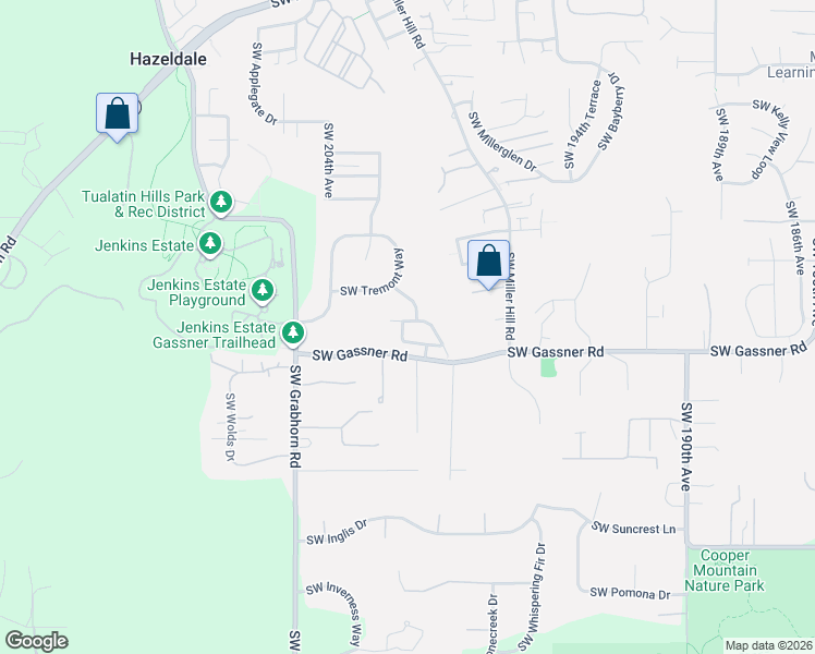 map of restaurants, bars, coffee shops, grocery stores, and more near 20024 Southwest Valiant Drive in Beaverton