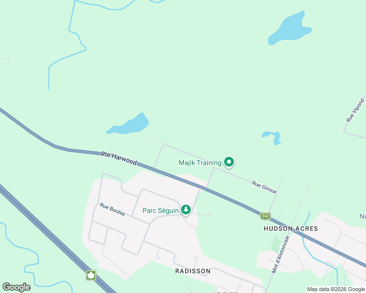 map of restaurants, bars, coffee shops, grocery stores, and more near 115 Rue des Dunes in Vaudreuil-Dorion