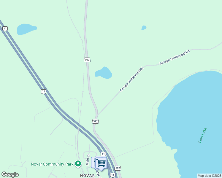 map of restaurants, bars, coffee shops, grocery stores, and more near Savage Settlement Road in Parry Sound District