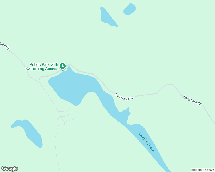 map of restaurants, bars, coffee shops, grocery stores, and more near Long Lake Road in Parry Sound District