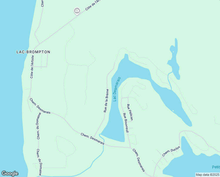 map of restaurants, bars, coffee shops, grocery stores, and more near 455 Rue de la Brème in Saint-Denis-de-Brompton