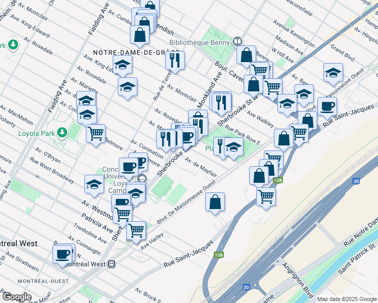 6900 Rue Sherbrooke Ouest, Montréal QC Walk Score