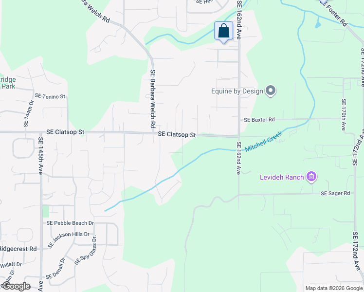 map of restaurants, bars, coffee shops, grocery stores, and more near 8645 Southeast 156th Avenue in Happy Valley
