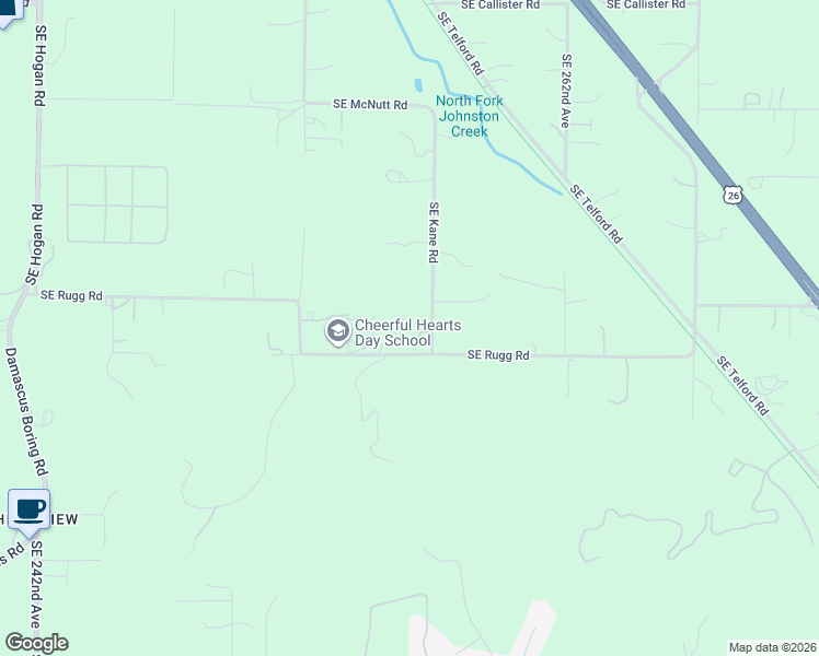 map of restaurants, bars, coffee shops, grocery stores, and more near 8615 SE 257th Ave in Gresham