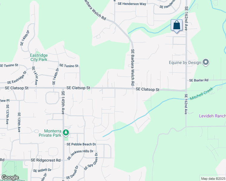 map of restaurants, bars, coffee shops, grocery stores, and more near 15172 Southeast Clatsop Street in Happy Valley