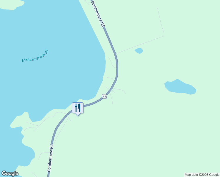 map of restaurants, bars, coffee shops, grocery stores, and more near 42153 Combermere Road in Barry's Bay