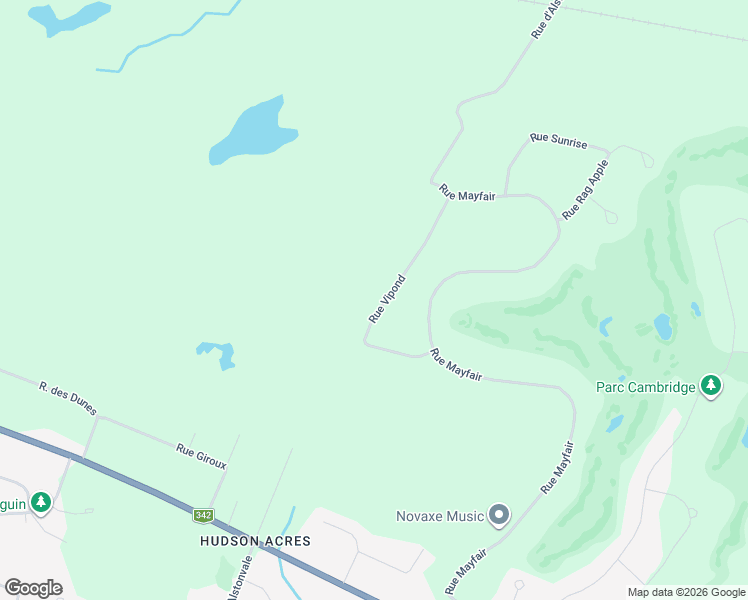 map of restaurants, bars, coffee shops, grocery stores, and more near 34 Rue Vipond in Vaudreuil-Dorion