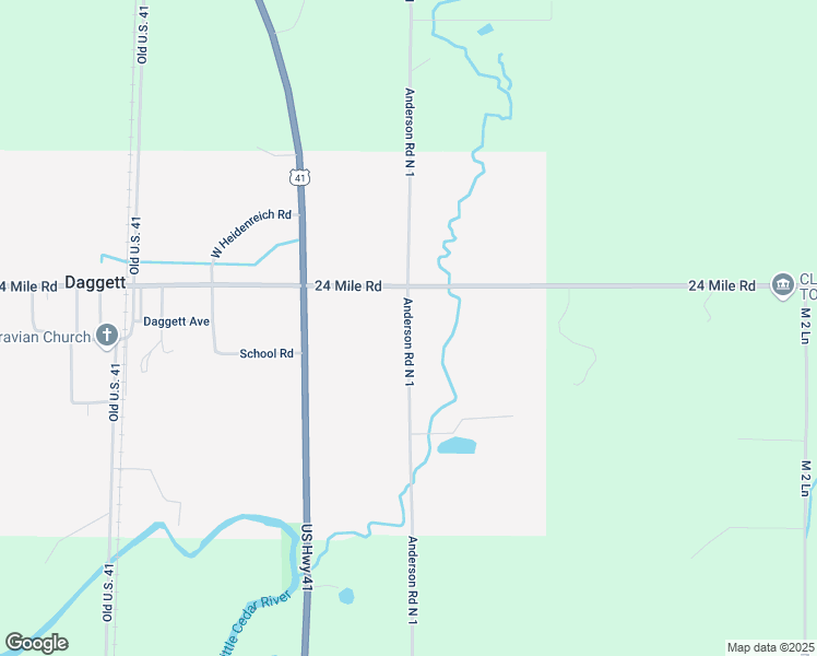map of restaurants, bars, coffee shops, grocery stores, and more near Anderson Road N 1 in Daggett