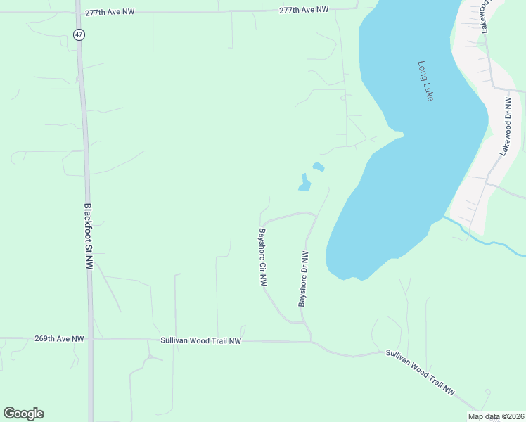map of restaurants, bars, coffee shops, grocery stores, and more near 27213 Bayshore Circle Northwest in Isanti
