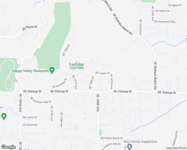 map of restaurants, bars, coffee shops, grocery stores, and more near 8301 Southeast 144th Drive in Portland