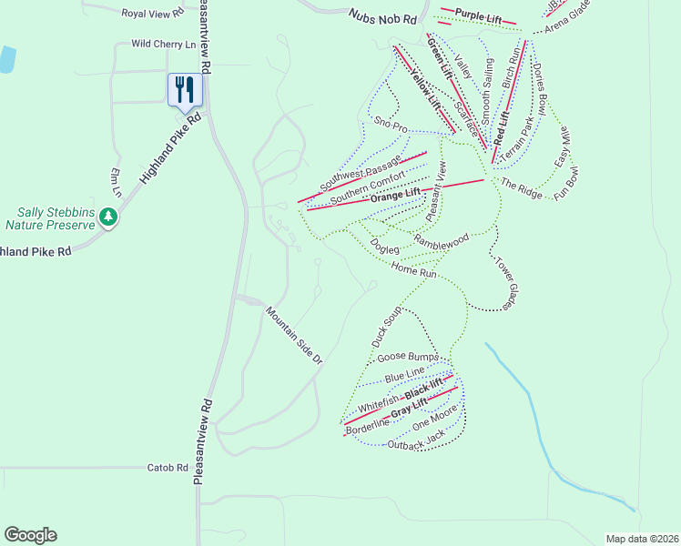 map of restaurants, bars, coffee shops, grocery stores, and more near 340 Pleasant Ridge Drive in Harbor Springs