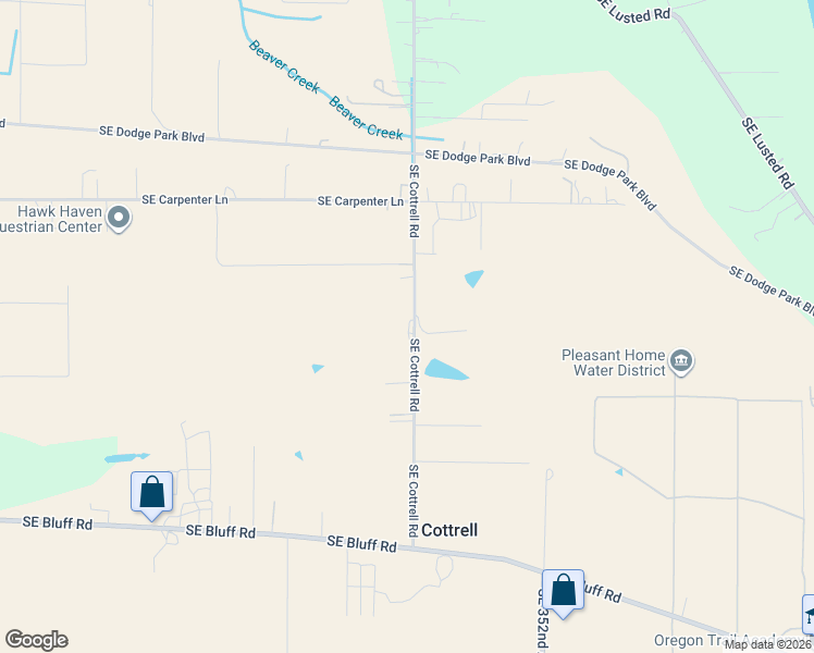 map of restaurants, bars, coffee shops, grocery stores, and more near 8207 Southeast Cottrell Road in Boring