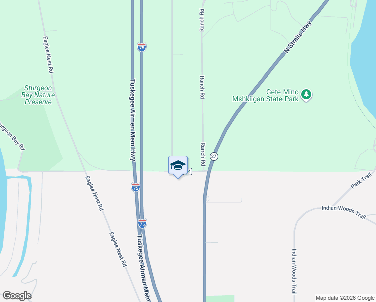 map of restaurants, bars, coffee shops, grocery stores, and more near 117 Ranch Road in Indian River