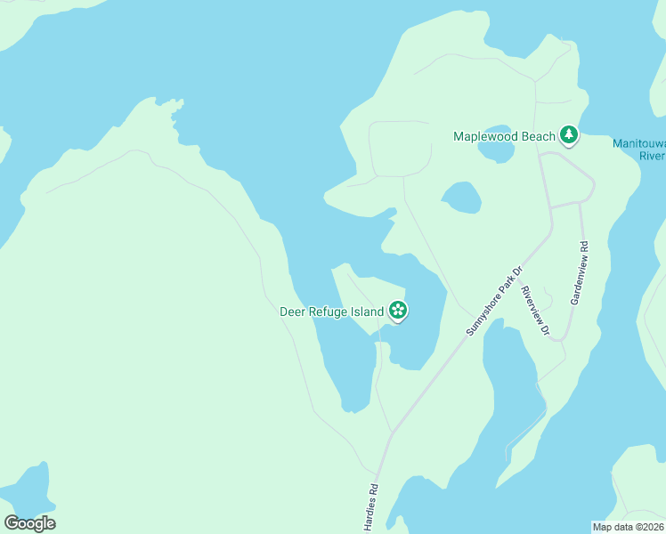 map of restaurants, bars, coffee shops, grocery stores, and more near 18 Meharg Drive in Parry Sound