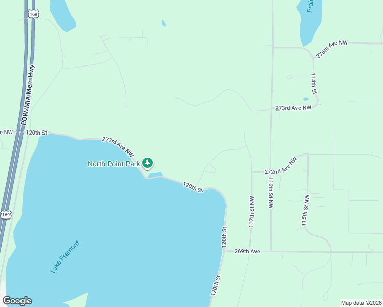 map of restaurants, bars, coffee shops, grocery stores, and more near 11792 272nd Avenue Northwest in Zimmerman