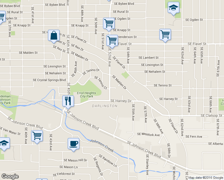 map of restaurants, bars, coffee shops, grocery stores, and more near in Portland