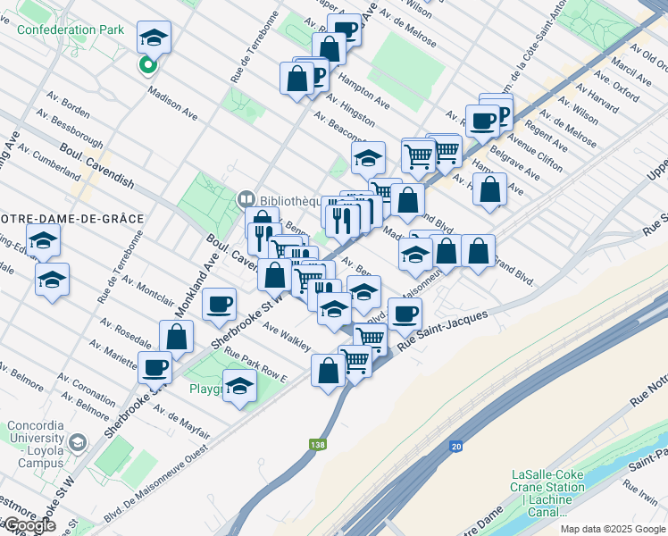 6410 Rue Sherbrooke Ouest, Montréal QC Walk Score