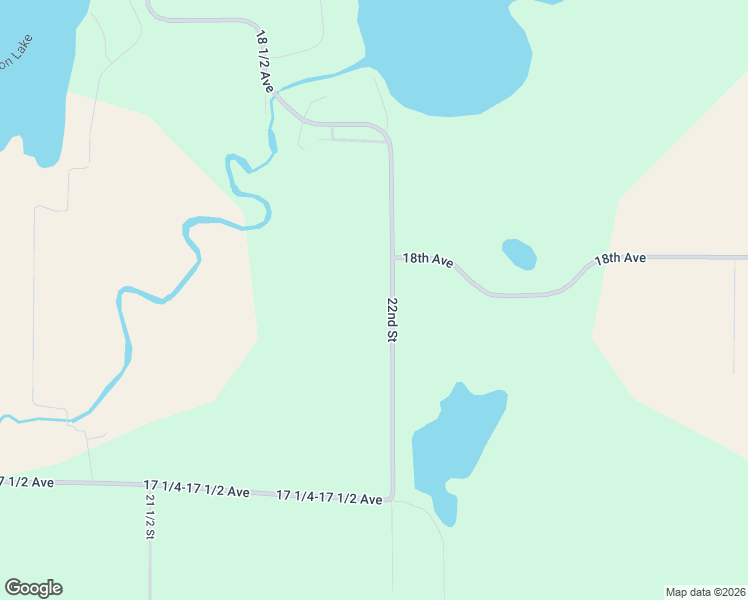 map of restaurants, bars, coffee shops, grocery stores, and more near 1790 22nd Street in Rice Lake