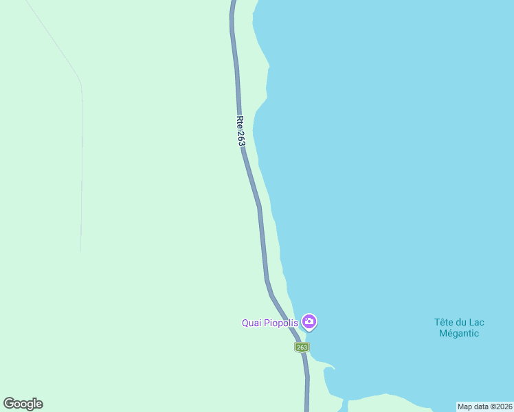 map of restaurants, bars, coffee shops, grocery stores, and more near 691 Chemin de la Rivière-Bergeron in Piopolis