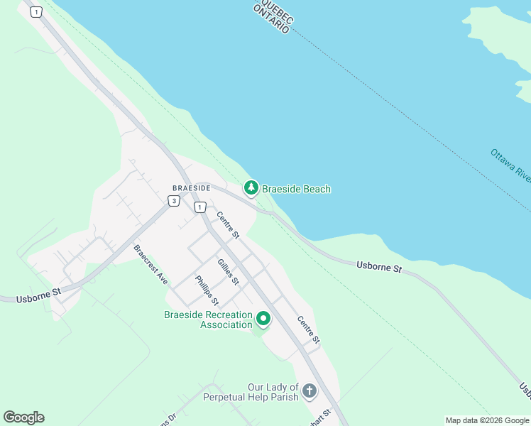 map of restaurants, bars, coffee shops, grocery stores, and more near 1684 Usborne Street in McNab/Braeside