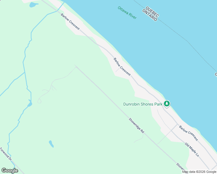 map of restaurants, bars, coffee shops, grocery stores, and more near 3020 Stoneridge Road in Dunrobin