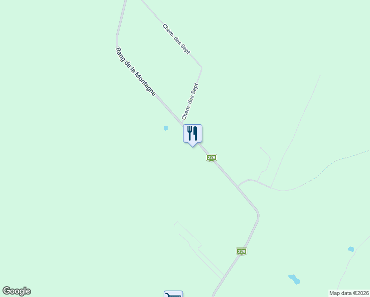 map of restaurants, bars, coffee shops, grocery stores, and more near 370 Rang de la Montagne in Rougemont
