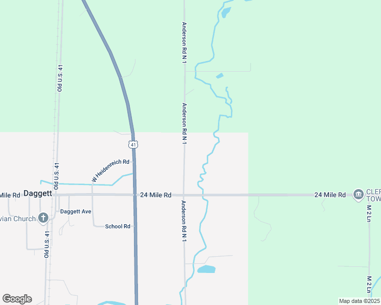 map of restaurants, bars, coffee shops, grocery stores, and more near Anderson Road N 1 in Daggett