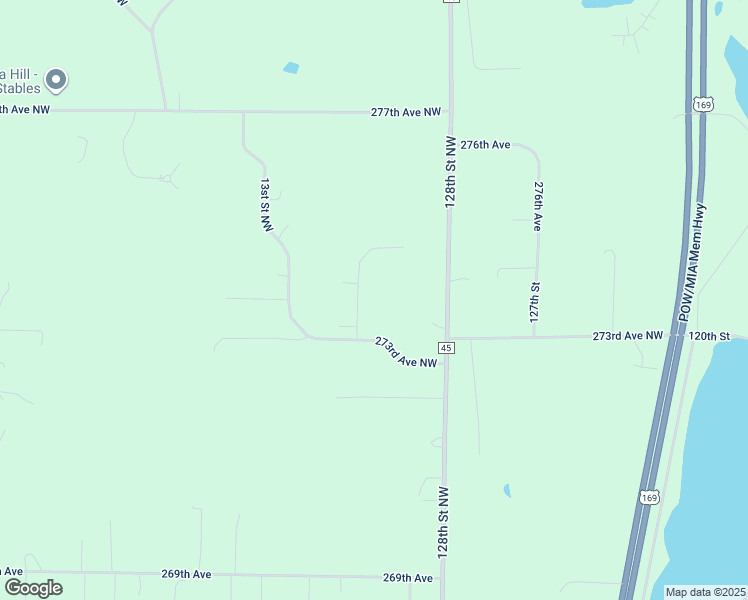 map of restaurants, bars, coffee shops, grocery stores, and more near 27347 129th Street Northwest in Zimmerman