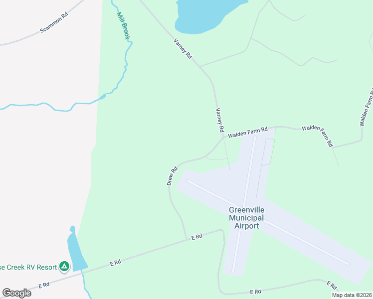 map of restaurants, bars, coffee shops, grocery stores, and more near Airport Road in Greenville
