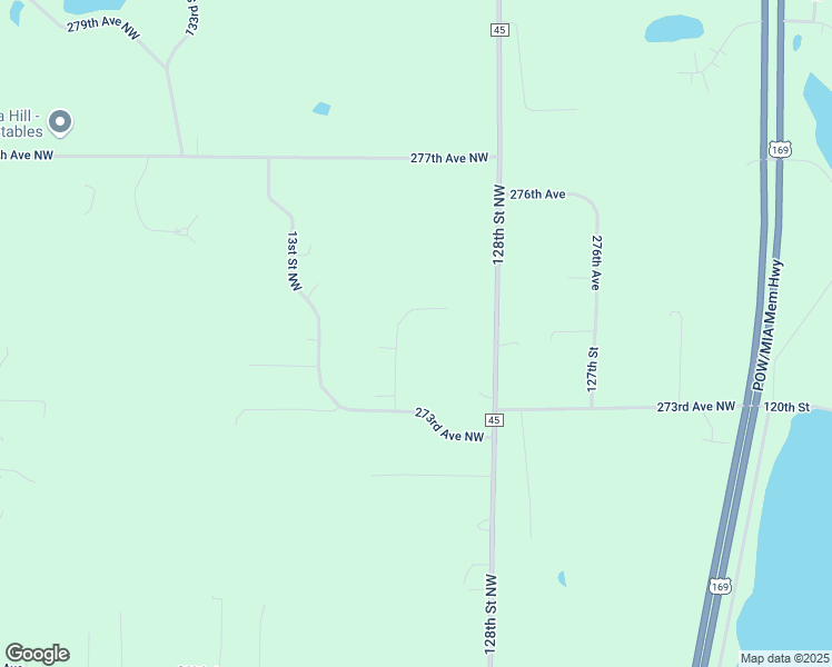 map of restaurants, bars, coffee shops, grocery stores, and more near 27347 129th Street Northwest in Zimmerman