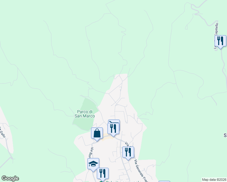 map of restaurants, bars, coffee shops, grocery stores, and more near 3 Via Grisi in Gambellara