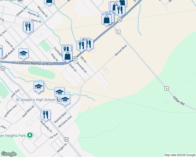 map of restaurants, bars, coffee shops, grocery stores, and more near 818 8th Street in Renfrew