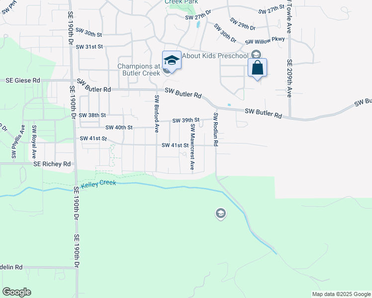 map of restaurants, bars, coffee shops, grocery stores, and more near 4069 SW Mawrcrest Ave in Gresham