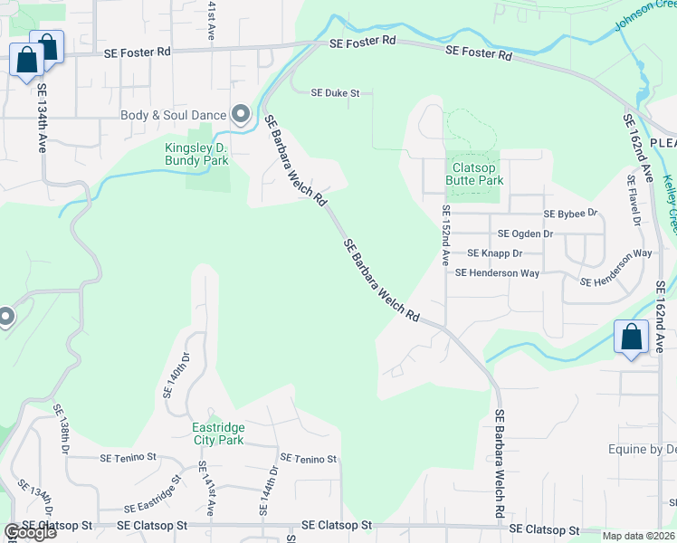 map of restaurants, bars, coffee shops, grocery stores, and more near 7225 Southeast Barbara Welch Road in Portland