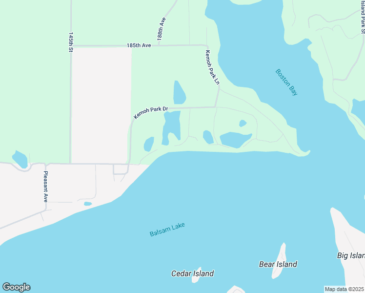 map of restaurants, bars, coffee shops, grocery stores, and more near 1812 Kemoh Park Trl in Balsam Lake
