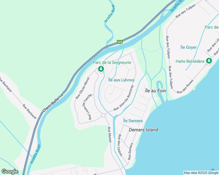 map of restaurants, bars, coffee shops, grocery stores, and more near 175 Rue Alexandre-De Prouville in Carignan