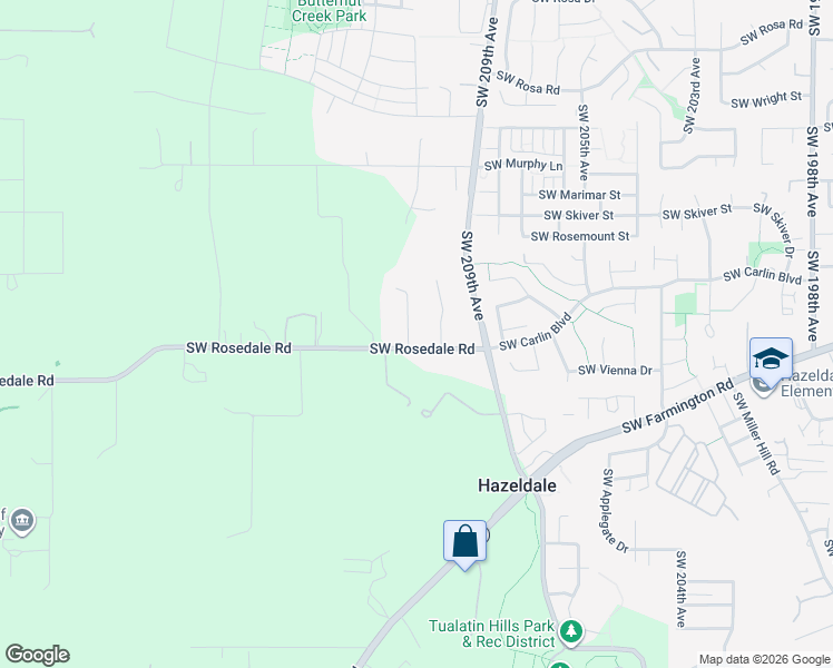 map of restaurants, bars, coffee shops, grocery stores, and more near 6800 Southeast 82nd Avenue in Beaverton