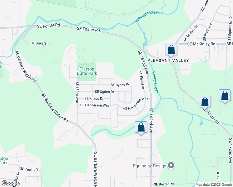map of restaurants, bars, coffee shops, grocery stores, and more near 15943 Southeast Bybee Drive in Portland