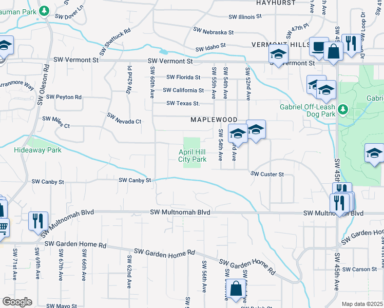 map of restaurants, bars, coffee shops, grocery stores, and more near in Portland