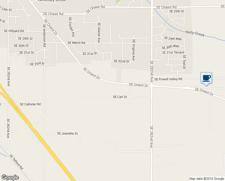 map of restaurants, bars, coffee shops, grocery stores, and more near 27640 Southeast Orient Drive in Gresham