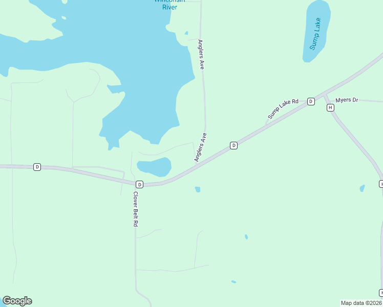 map of restaurants, bars, coffee shops, grocery stores, and more near W3999 Pommern Road in Tomahawk