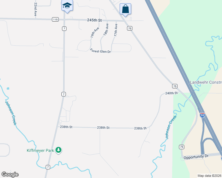 map of restaurants, bars, coffee shops, grocery stores, and more near 23752 Gaberdine Road in Saint Augusta